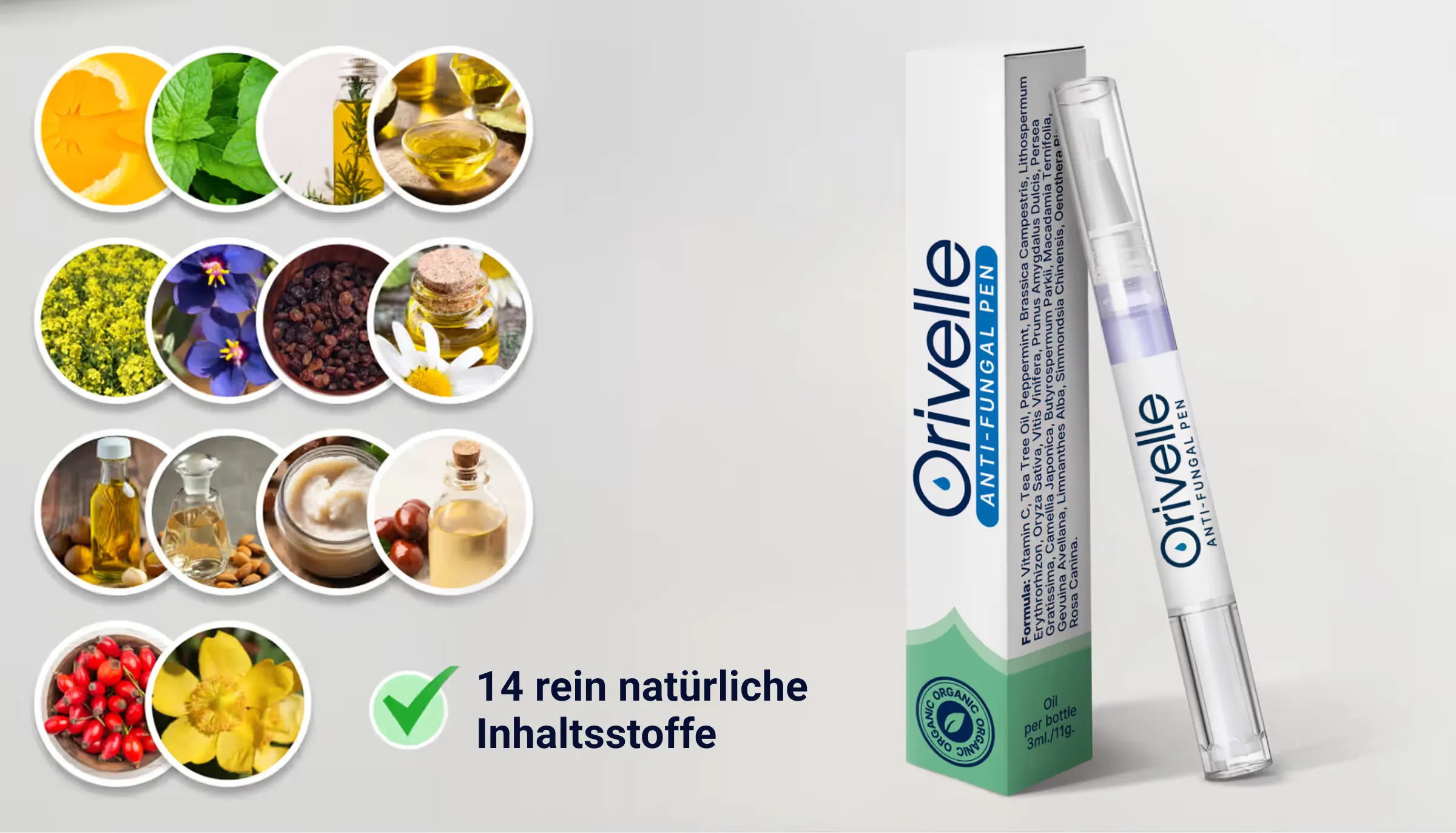 Orivelle ingredient and formula visual